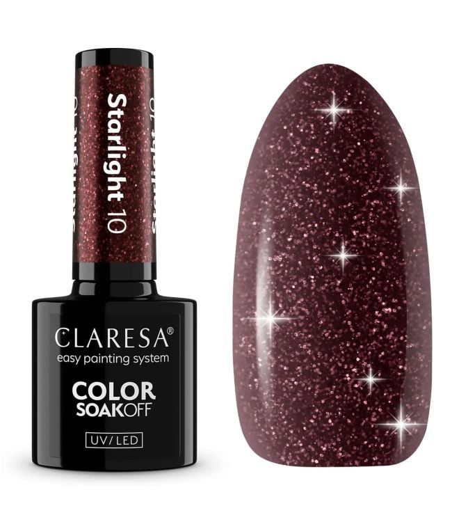 Claresa UV ledde Gellak 5 ml Starlight 10