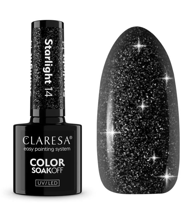 Claresa UV førte Gellak 5ml Starlight 14