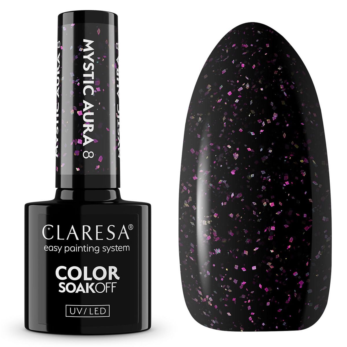 Claresa uv led gel polish 5ml mystic aura 8
