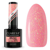 Claresa Pinsel Easy Gel Glitter Peach 5ml