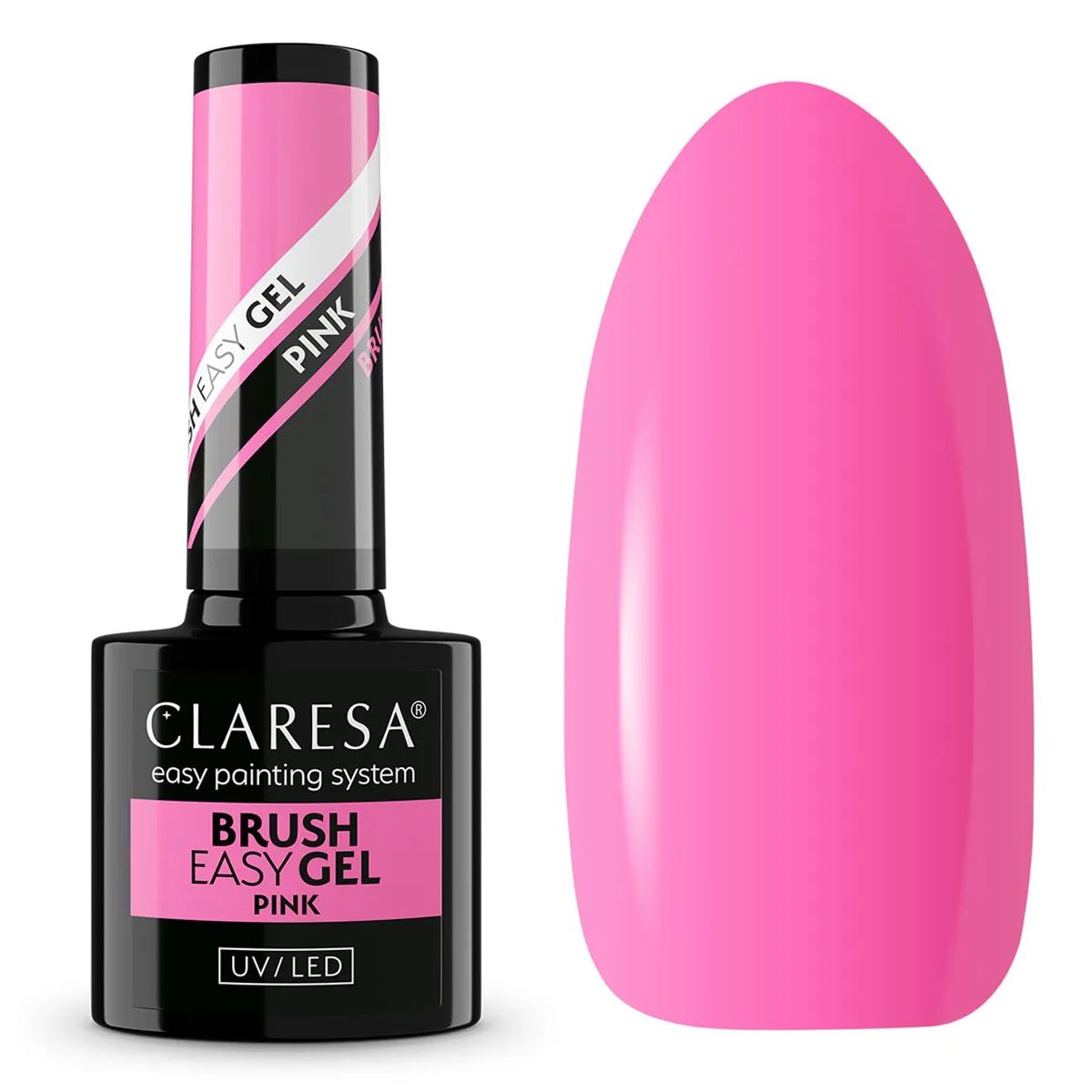 Claresa børste easy gel pink 5ml