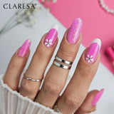 Claresa børste easy gel glitter pink 5ml
