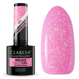 Claresa børste easy gel glitter pink 5ml