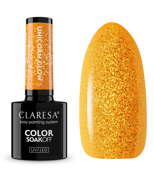 Claresa UV førte Gellak 5ml enhjørning glød 3