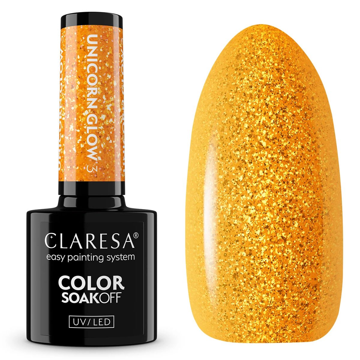 Claresa UV LED Gel Polish 5ml Unicorn Glow 3