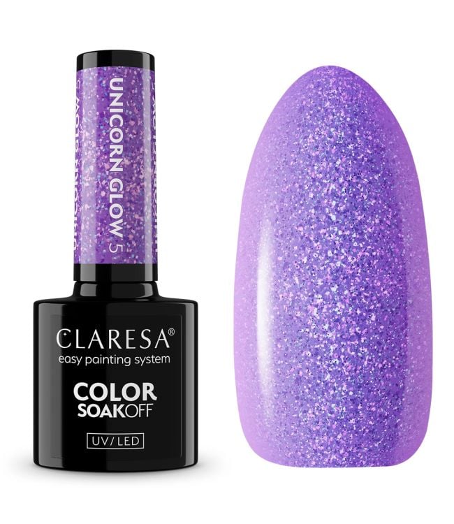 Claresa UV førte Gellak 5ml enhjørning glød 5
