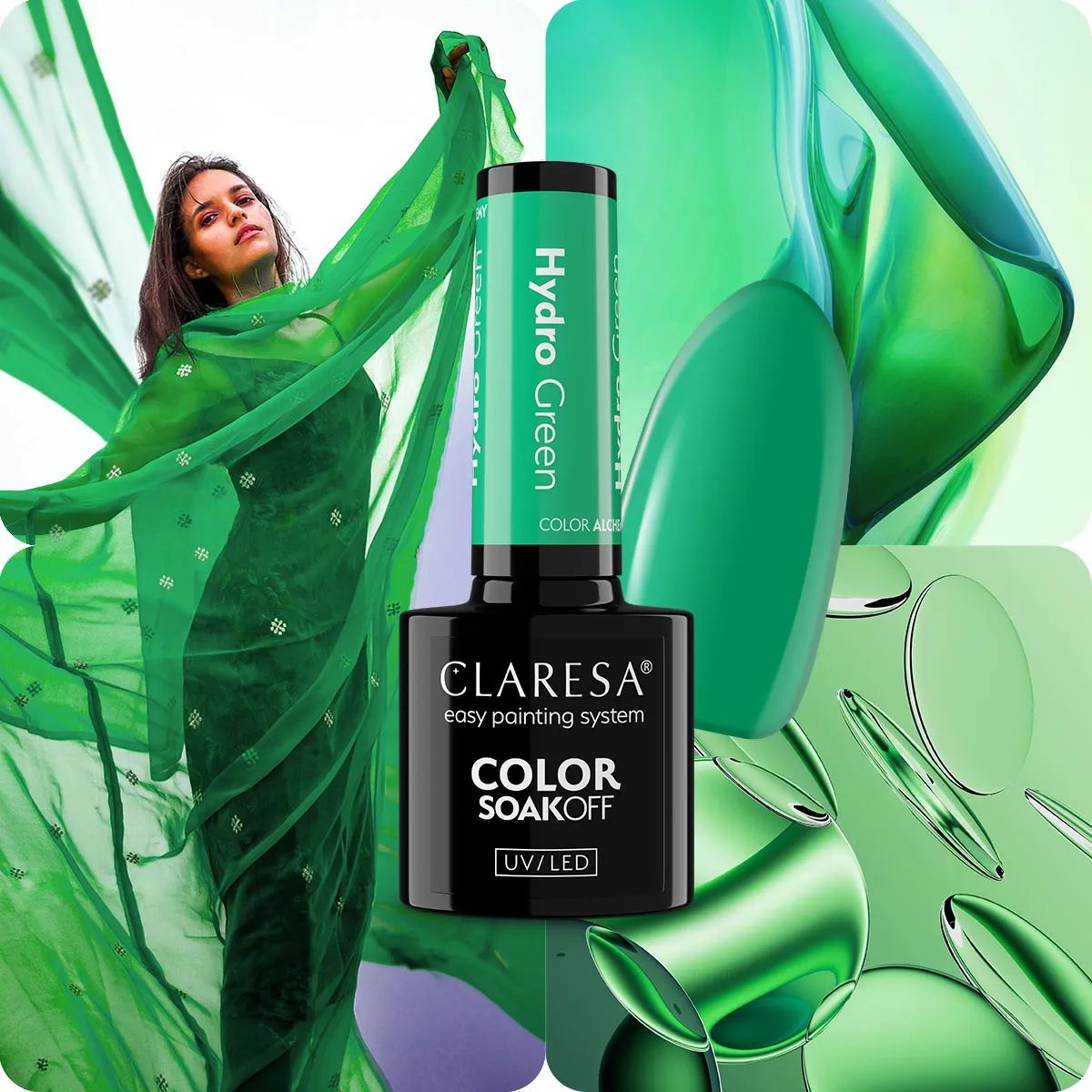 Claresa UV LED Gel Polish 5ml Colour Alchemy - Hydro Green