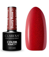 Claresa UV førte gellak 5ml støvet rose 3