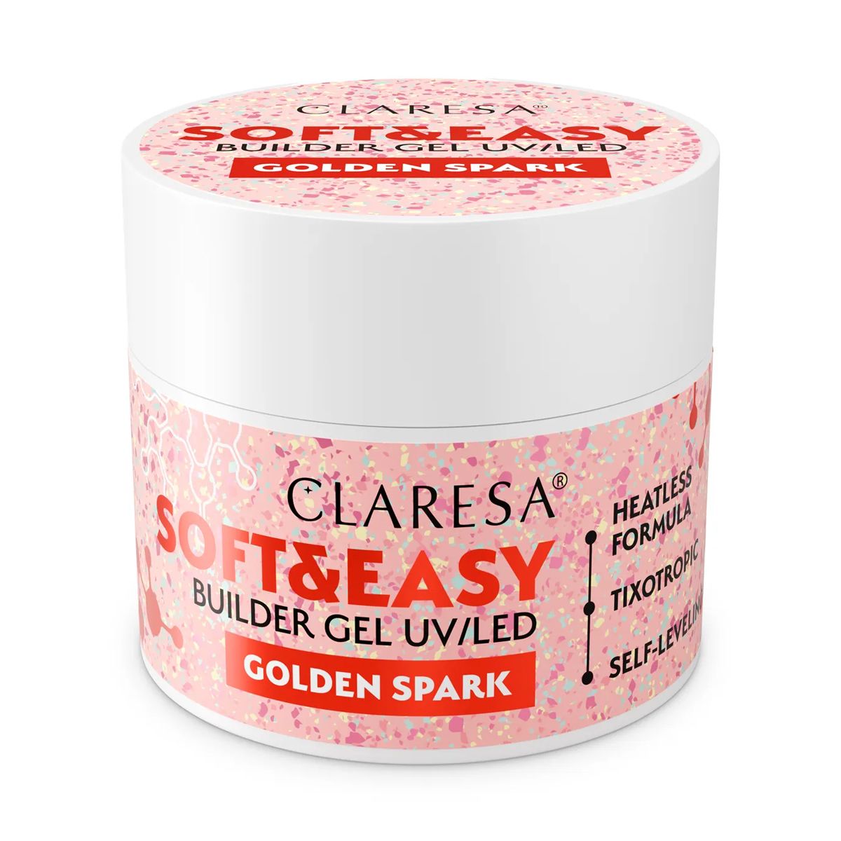 Claresa Keratin Soft Easy Builder Gel Golden Spark 12gr.