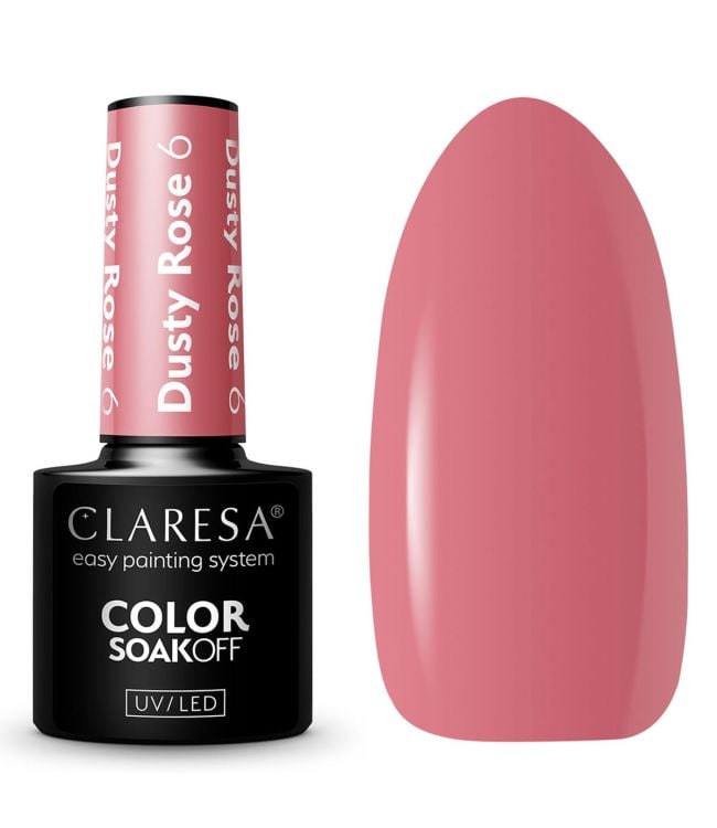 Claresa UV lideró a Gelak 5ml Dusty Rose 6