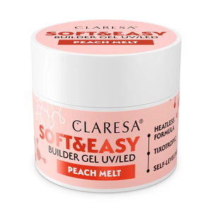 Claresa keratin soft easy builder gel peach melt 45gr.