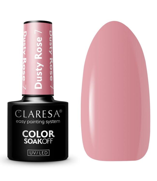 Claresa UV lideró a Gelak 5ml Dusty Rose 7