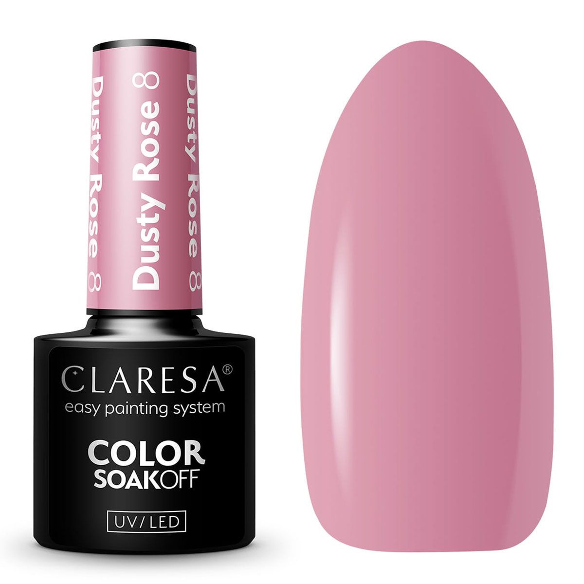 Claresa UV LED Gel Polish 5ml Dusty Rose 8
