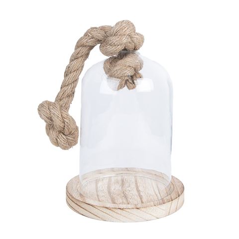 Clayre Eef 6GL2220 Stolp Transparent 12x19 cm