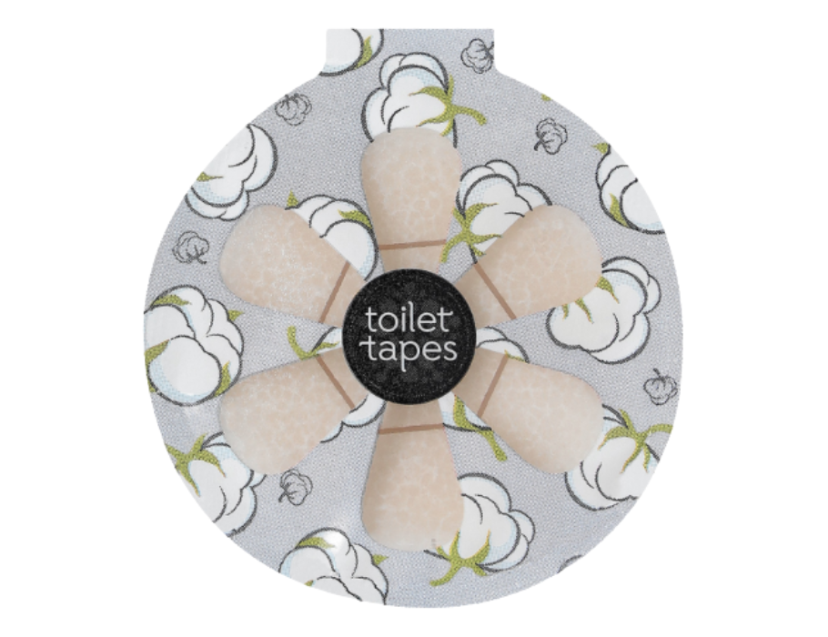 Toilet Tape WC Tapes Tapes Tape Block - Clean Cotton