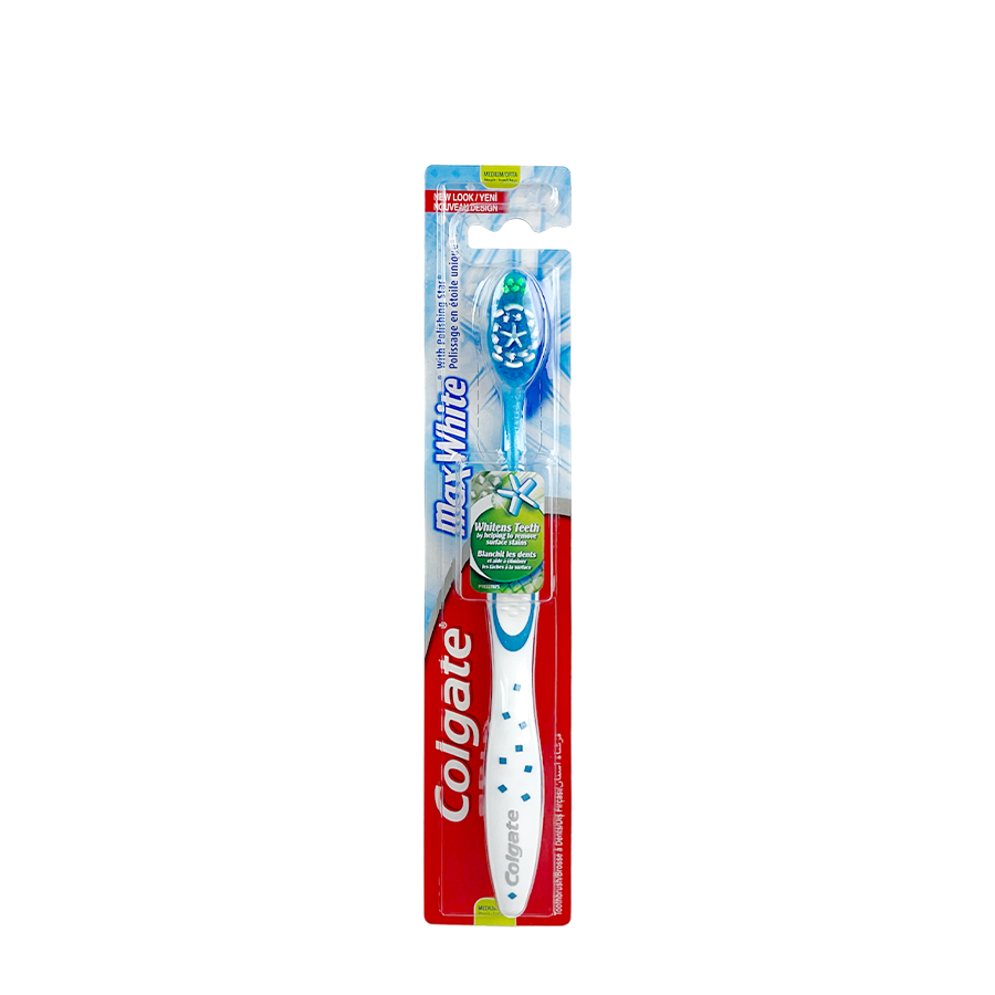 Colgate toothbrush max white medium