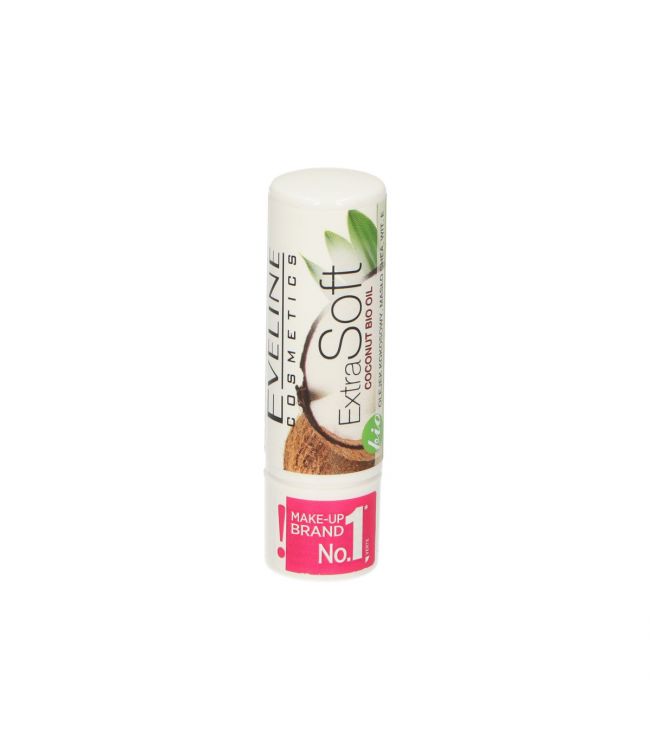 Eveline extra soft organic lip balm coconut display 24 pieces