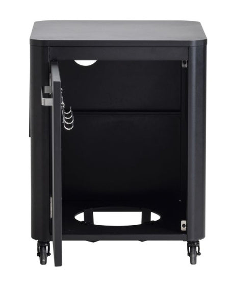 Cozze trolley arbejdsbord foldning med 1 dør sort