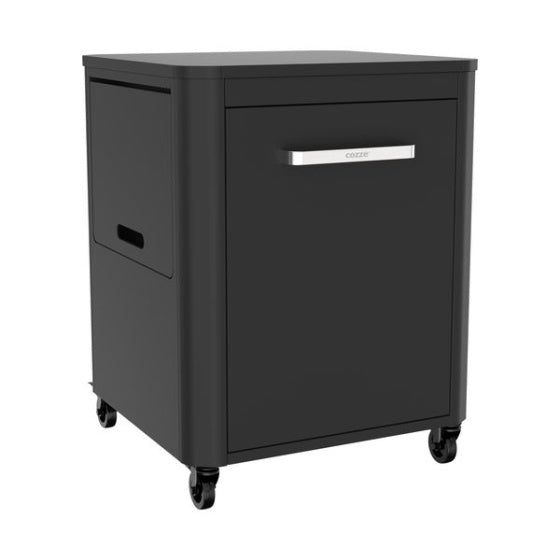 Cozze trolley arbejdsbord foldning med 1 dør sort