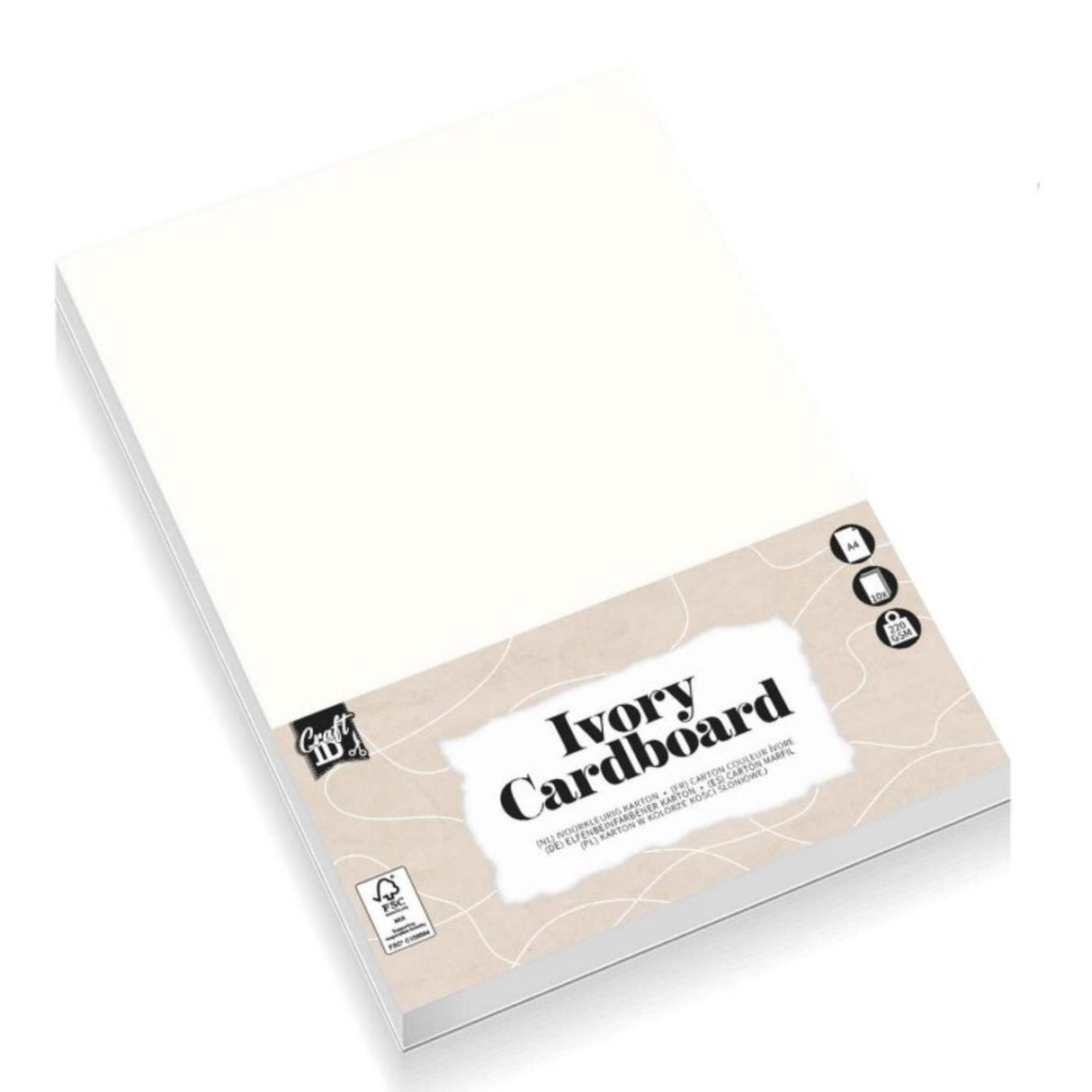 Grafix craft id karton ivoor a4 10 vel 220gsm