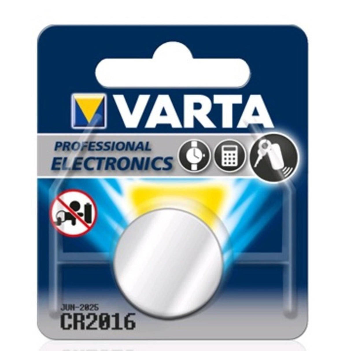 Varta CR2016 Lithium 3V sur carte