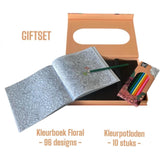 Kreatives Bastelgruppen-Malset Blumen mit 10 Buntstiften