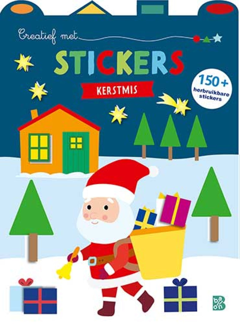 Standaard uitgeverij creatief met stickers kerstmis stickerboek