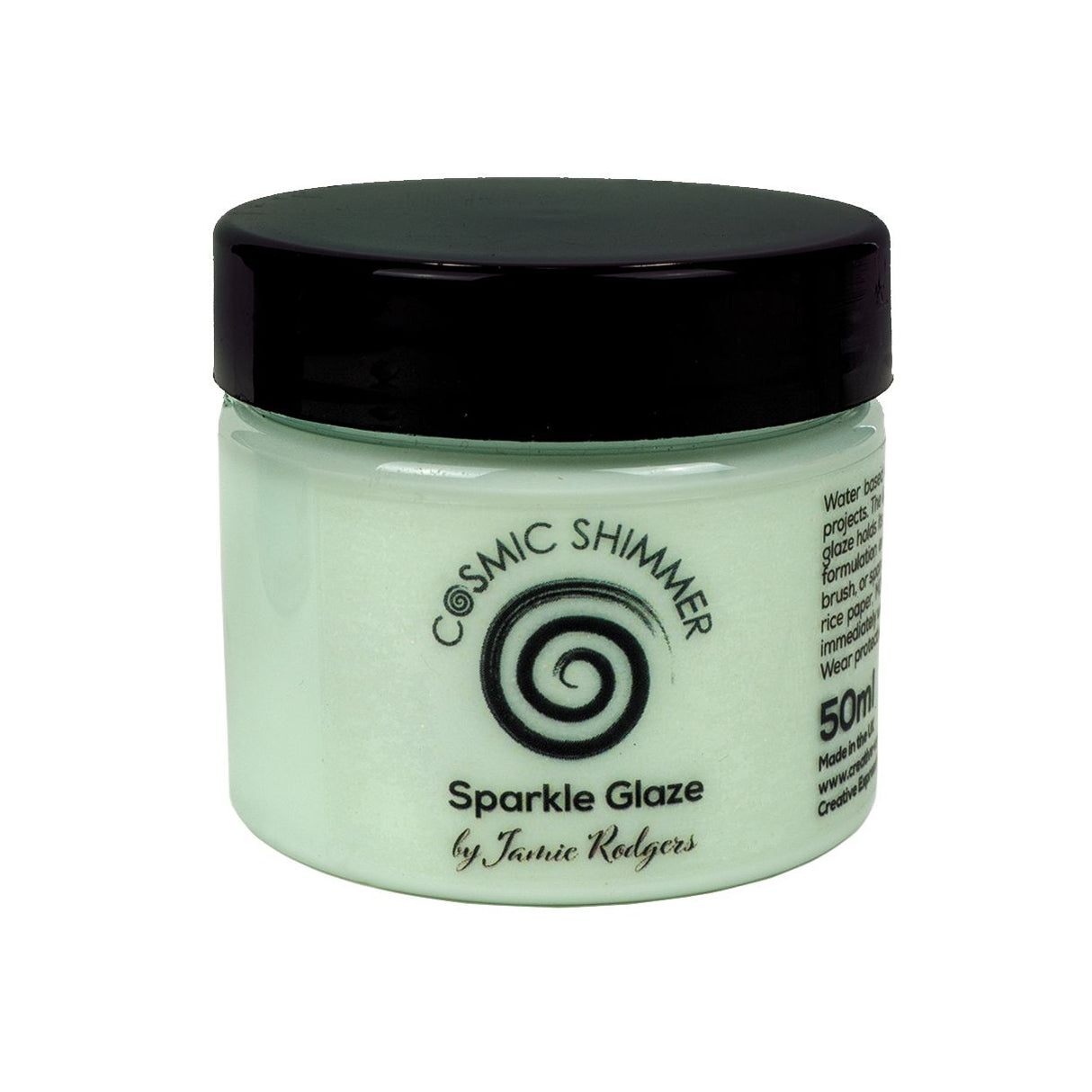 Cosmic shimmer • sparkle glaze mint whisper 50ml