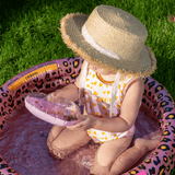Inflatable cup holder pink heart