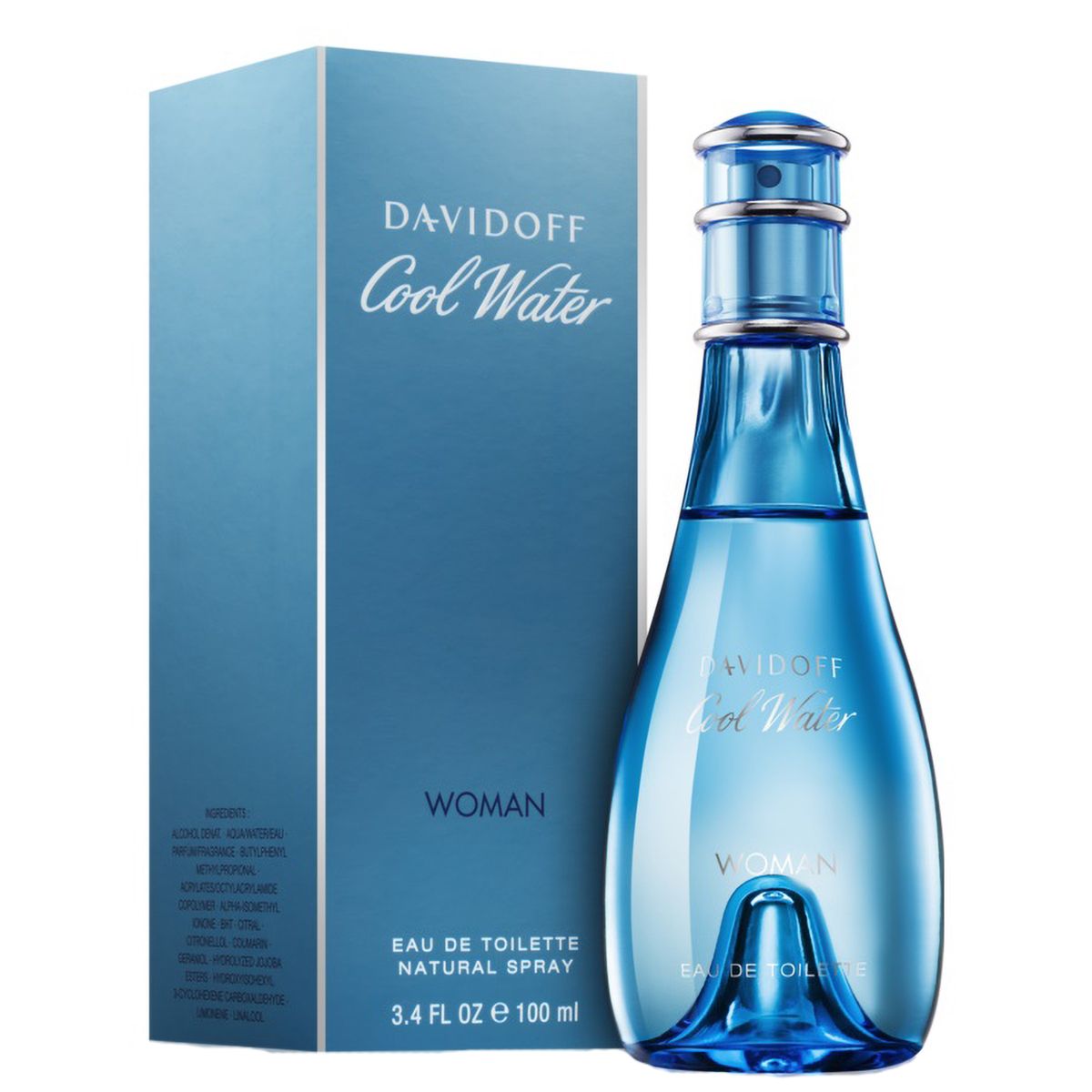 Davidoff eau de toilette spray coolwater woman 100ml ladies