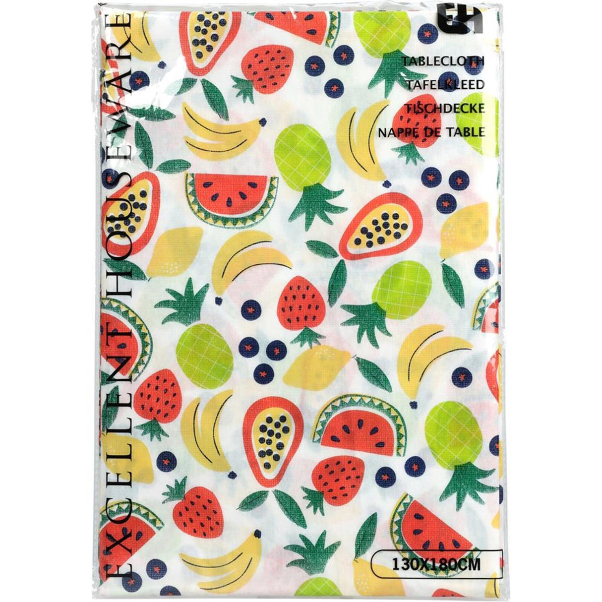 Excellent houseware tafelkleed flanel 130x180cm fruit