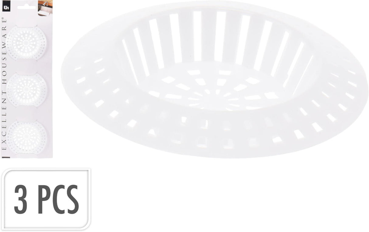 Excellent houseware gootsteenfilter set a 3 stuks