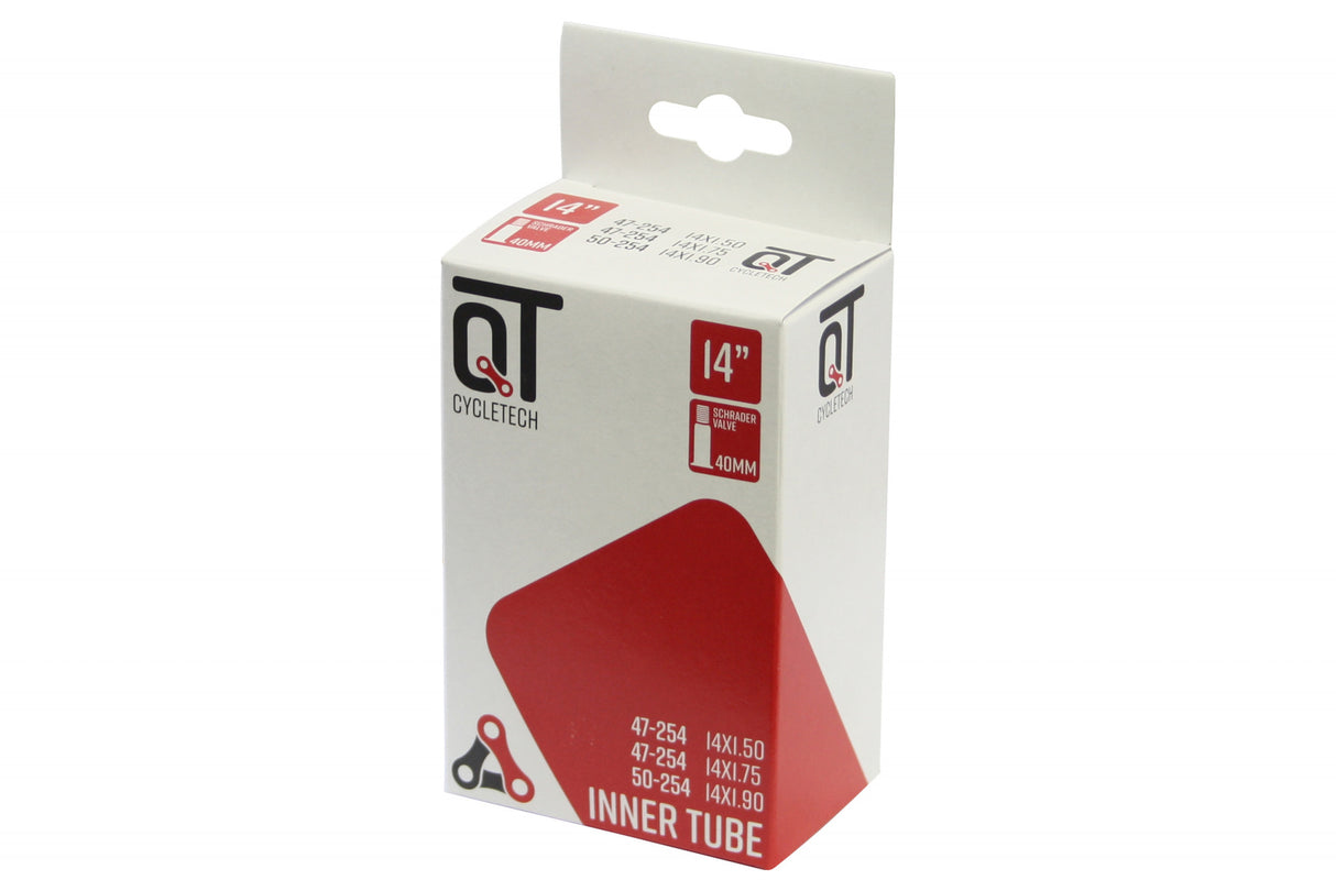 QTCYCHECTECH QT Inner tube AV2 14 inch 47 50-254 Auto Valiel 2217334 [QT Cycle Tech]