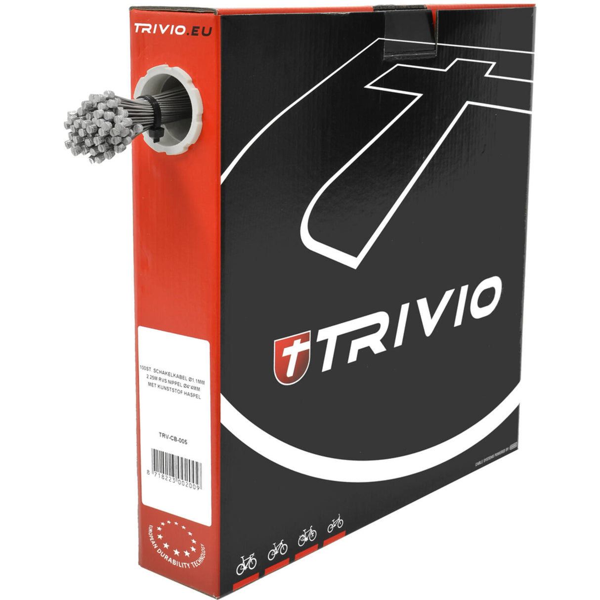 Trivio - derailleur inner cable stainless steel 1.1x2250mm - 100 pcs.