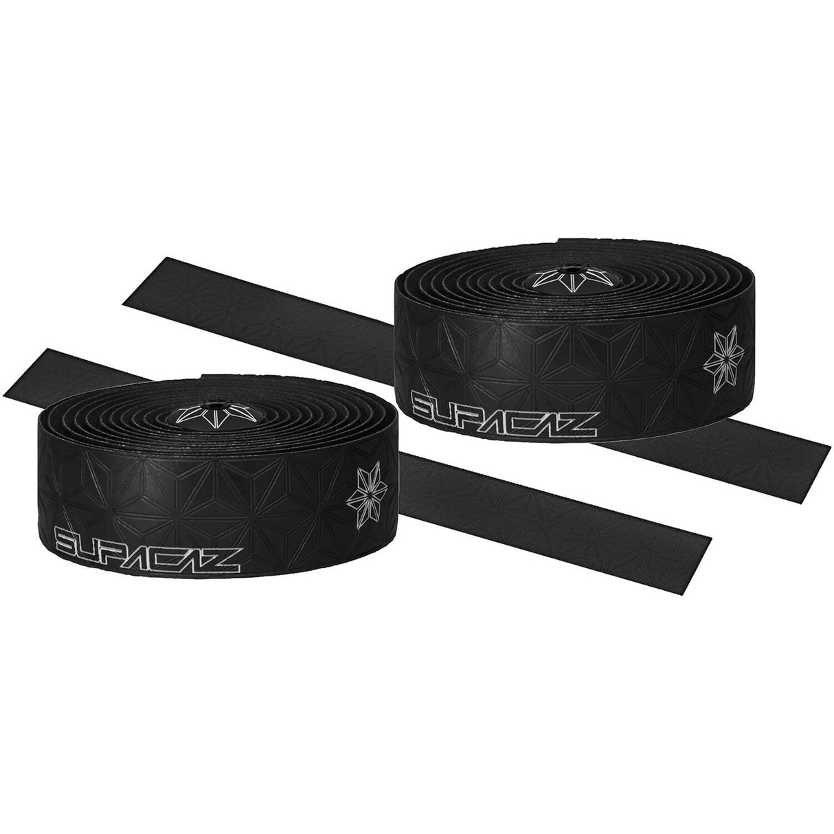 Supacaz Super sticky kush galaxy handlebar tape black and white including aluminum handlebar plug