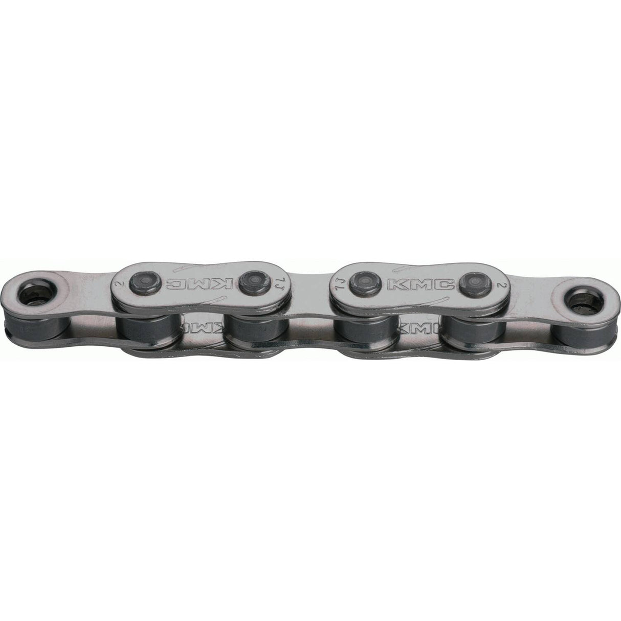 Glas Bikycle Ept KMC ar fud an KMC - Z1EHX, 112S, 9.2mm, Airgead