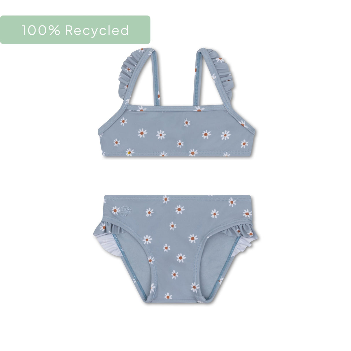 Daisy flower | blue girls UV bikini