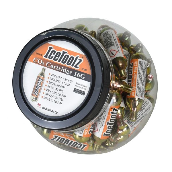 Patrúin Icetoolz CO2 16 gram le snáithe A821 (pota de 50 píosa)