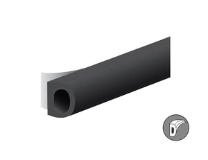 Ellen Draft Band D -Profile - Negro - 8x6 mm - 7.5m