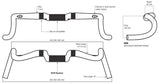 Deda styring bøy gera grus 460mm pob 31,7 mm karbon