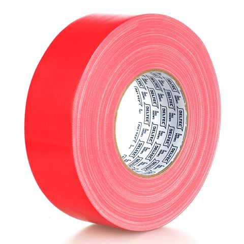 Deltc gaffer tape rød 50 mm x 50 m
