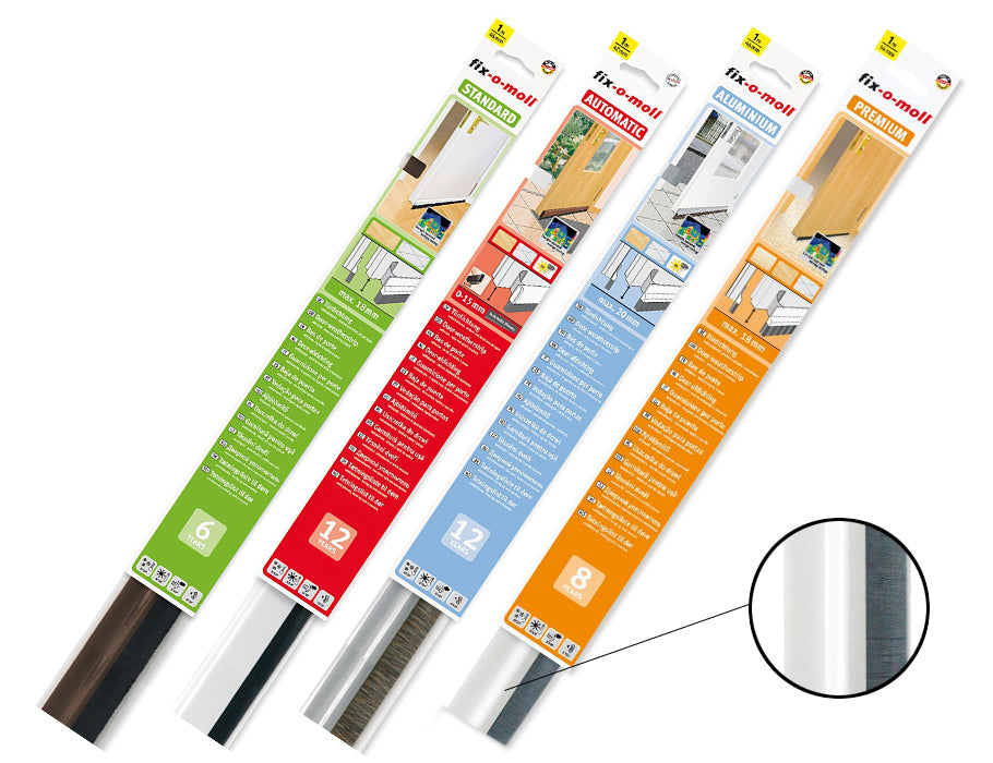 Popravi -O -Moll vrat krtača Premium Self Adhesive -1m -bela