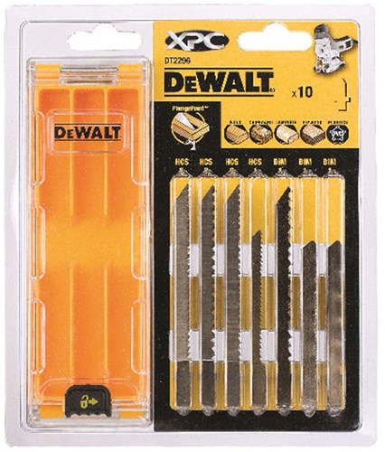 Dewalt príslušenstvo kazeta 10-dielne xpc® pílové listy na drevo (dt2205x2, dt2209x2, dt2213x2, dt2216x1, dt2217x1, dt2218x1, dt2220x1) - dt2220x1 - dt296