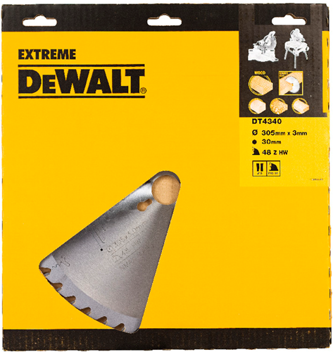 Príslušenstvo Dewalt pílový kotúč 305x30x48t, striedavé zuby, kladný 10°, zárez 3,0 mm - dt4340-qz