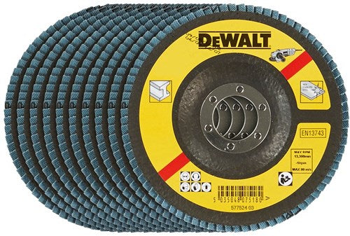 Príslušenstvo Dewalt zahnutý lamelový brúsny kotúč, ø115mm, k36 - dt3255-qz - 10 kusov - dt3255-qz