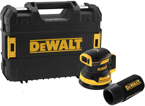 Dewalt dcw210nt accu excenterschuurmachine 18v xr losse body in t-stak - dcw210nt-xj
