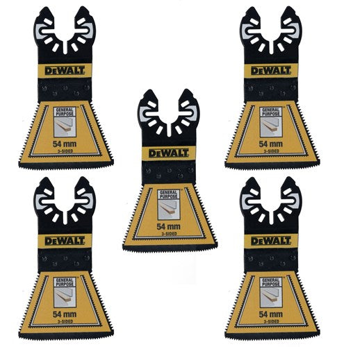 Dewalt accessoires dewalt dt20775 - multitool zaagbladen 3-zijdige zaagsnede | 5 stuks - dt20775-qz