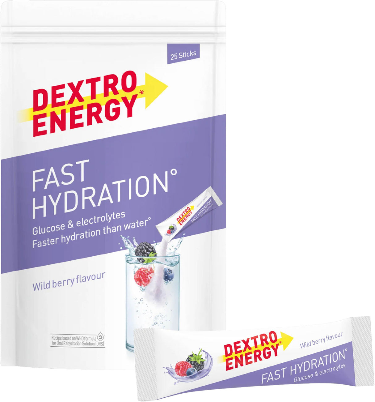 Dextro energy fast hydration 25x14,5g | lemon-lime