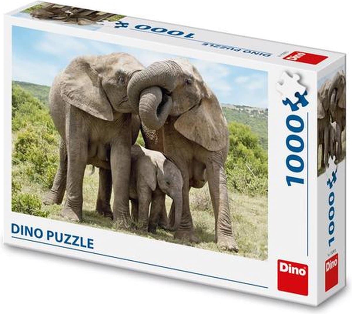 Dinotoys Dino Puzzle - Family Elephants - 1000 pieces