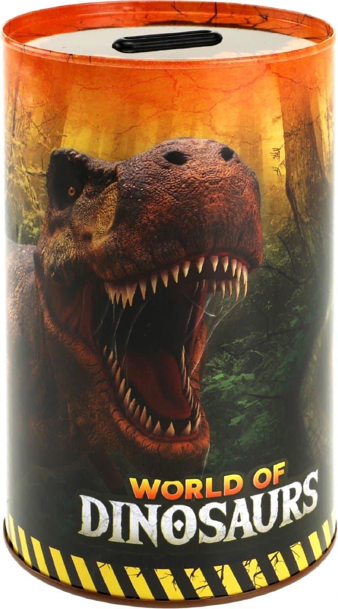 Van der Doelen World of Dinosaurs Money box from Blik